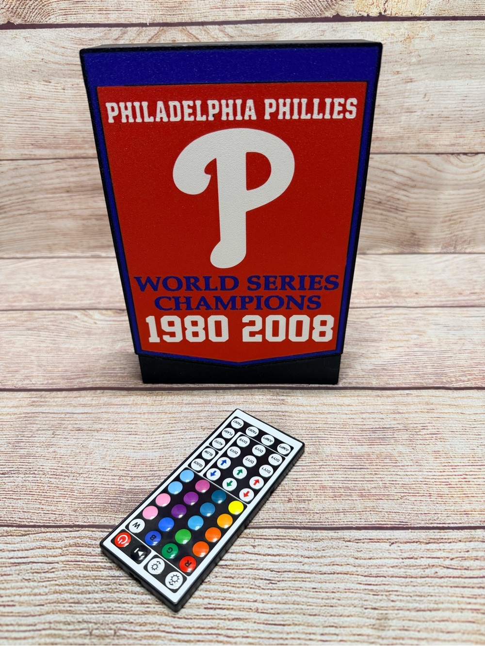 Philadelphia Phillies Banner LED Light Box Multicolor with Remote